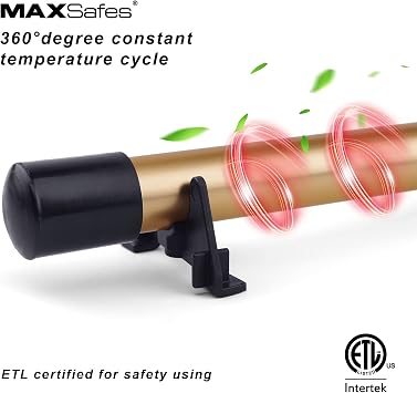 MAXSafes Gun Safe Dehumidifier Rod, Dry Rod - Easy Installation Plug-in Electric Dehumidifier Eliminates Moisture for Gun Safes & Cabinets, ETL Approved,12in