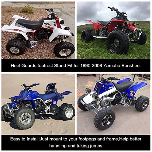 Nixface Heel Guards Nerf Bars Fit For 1987-2006 Yamaha Banshee（L+R) #TOP4