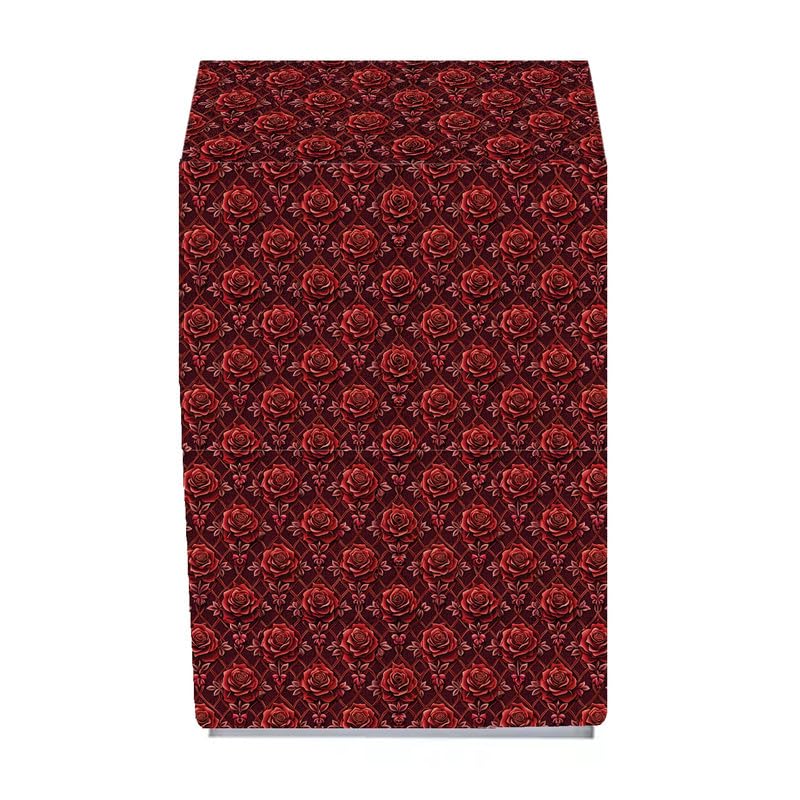 Image of PVC Cooler Cover Suitable for Symphony Storm 70 XL 70-Litre Desert Air Cooler Waterproof, Dustproof, Size(LXBXH) 53.34X67.31X113.03 Cm, Red Flower.