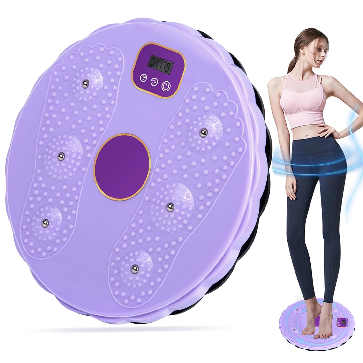 Waist Twist Disc, Twister exercise for waist-Twist Waist Disc Balance Board and shape exercise machinewaist twisting discwaist twister,For slimming waist, hips and thighs-Home Fitness Gym Equipment