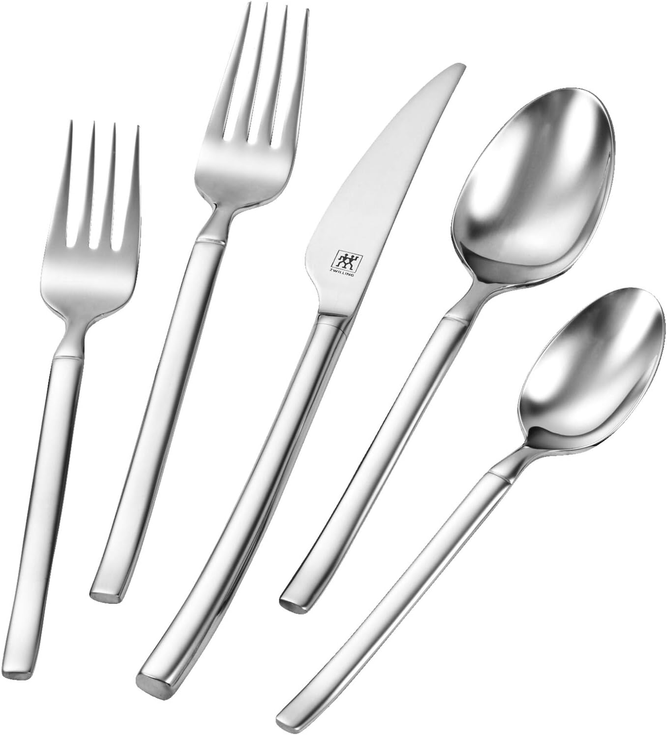 ZWILLING Premier Series Opus 45-Piece Stainless Steel Flatware Set - Made with Special Formula Steel Perfected for Almost 300 Years, Dishwasher Safe, Service for 8