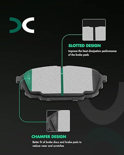 Vista 39 de SCITOO - Juego de pastillas de freno de cerámica