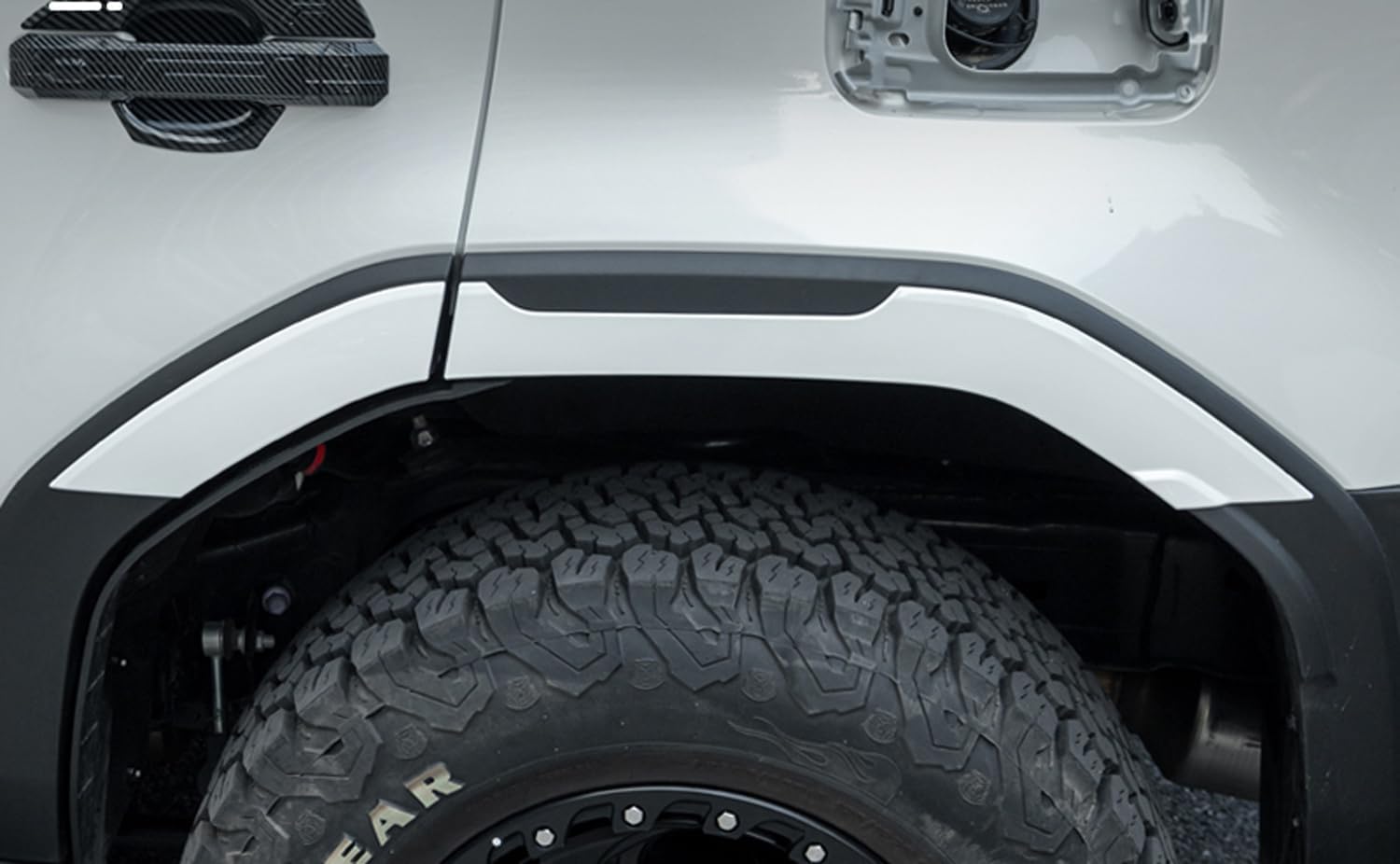 ITrims Car Accessories for Toyota Land Cruiser Prado J250 LC250 2024 2025 Fender Flares Cover Exterior Front Rear Fender Flares Wheel Arch Extension Cover Trim ABS 6PCS (White)