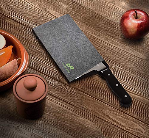 Everpride Butcher Chef Knife Edge Guard - Wide Knives Blade Edge Protectors - Meat Cleaver Knife Sheath - Bpa-Free Chef Knife Cover Fits Blades Up To 8” X 4” – Knives Not Included #TOP2