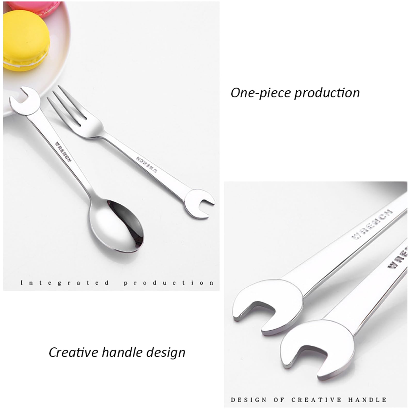 Besteckset Besteck Setaus Edelstahl, Schraubenschlüsselgriff Klassisch Langlebig, Steakmesser, Gabel, Löffel Für Zuhause, Hotel, Restaurant, Party (36pcs)