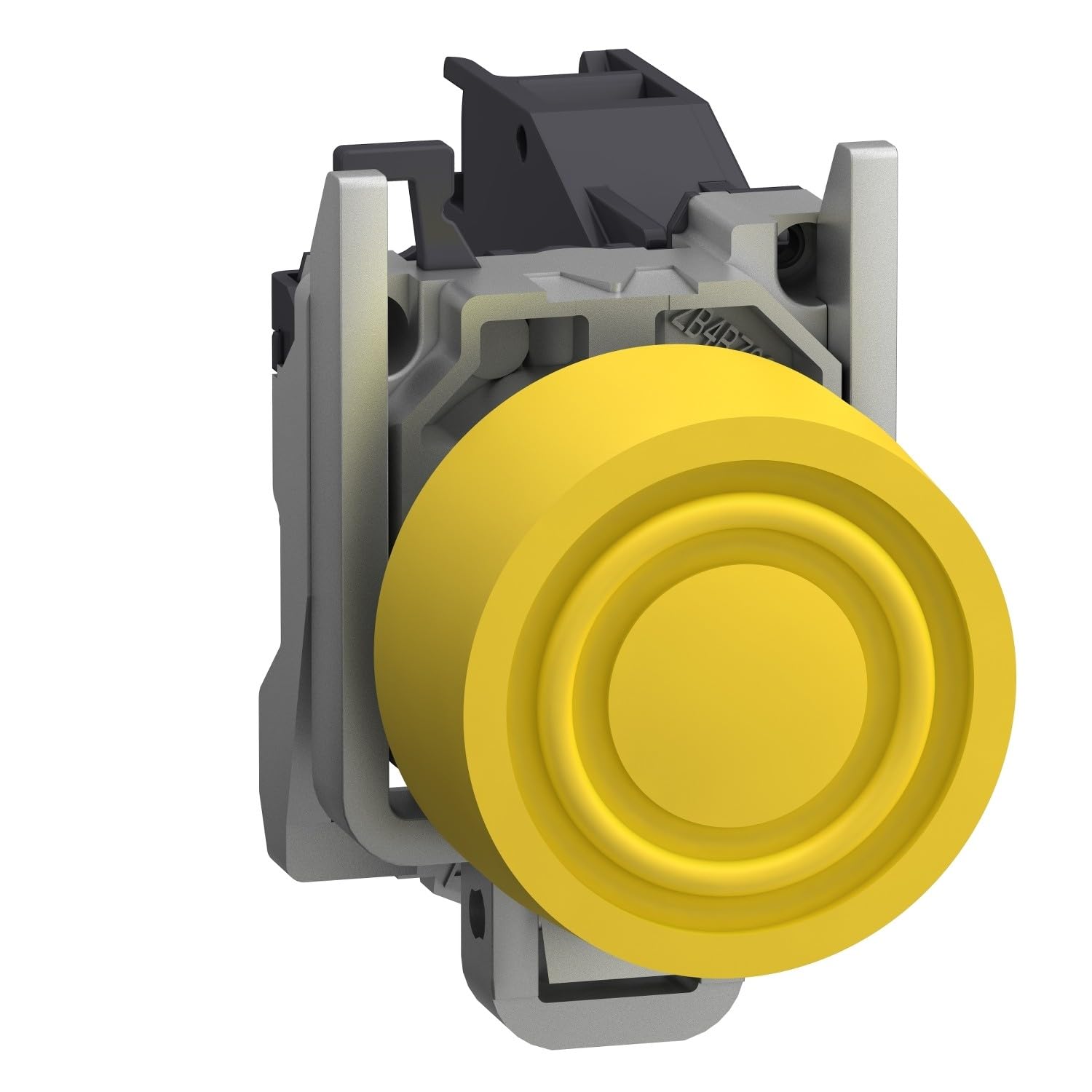 Bouton poussoir rasante amarillo pour automatisation d'atelier