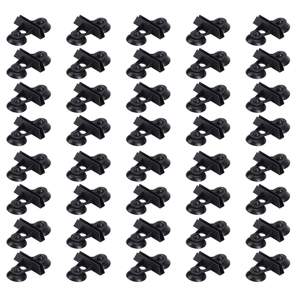 Bandeja Separadora para Acuario, Clip De Separación De Acuario con Ventosa De 40 Piezas, para Acuario(Black)