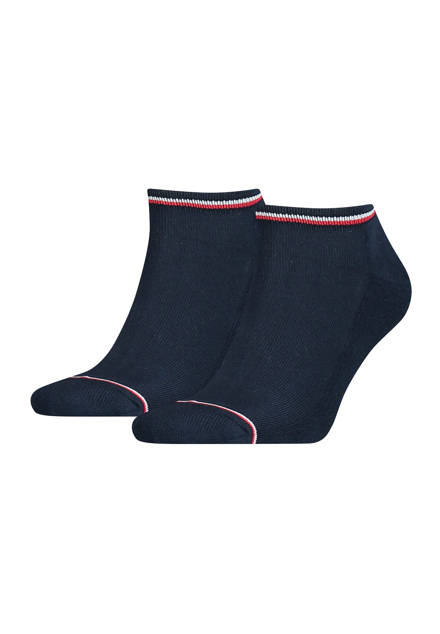Tommy Hilfiger Unisex Kid's Iconic Men's Sneaker Socks (2 Pack), Dark Navy, 6-8 (Pack of 2)
