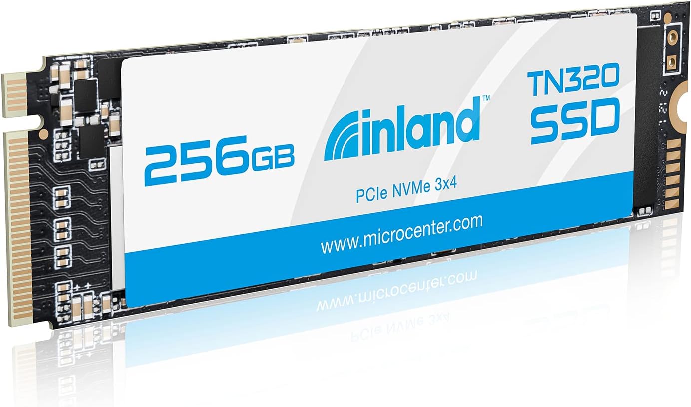 INLANDTN320 256GB NVMe M.2 PCIe Gen3x4 2280 Internal Solid State Drive SSD - Up to 2000 MB/s, 3D NAND, Storage and Memory for Laptop & PC Desktop