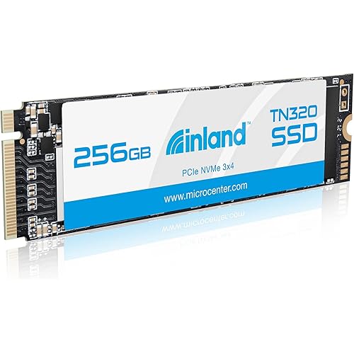 INLAND TN320 256GB NVMe M.2 PCIe Gen3x4 2280 Internal Solid State Drive SSD - Up to 2000 MB/s, 3D NAND, Storage and Memory for Laptop & PC Desktop
