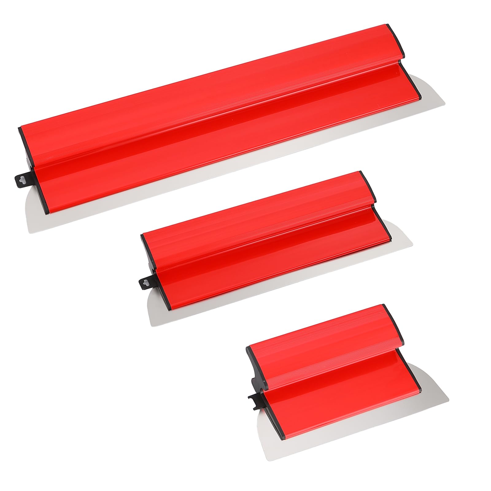 Drywall Skimming Blade 3 Pcs Set, Premium Stainless Steel Putty Scraping Spatula (250mm+400mm+600mm), Professional Speed Skim Plaster Finishing Tool for Wall & Ceiling Smoothing