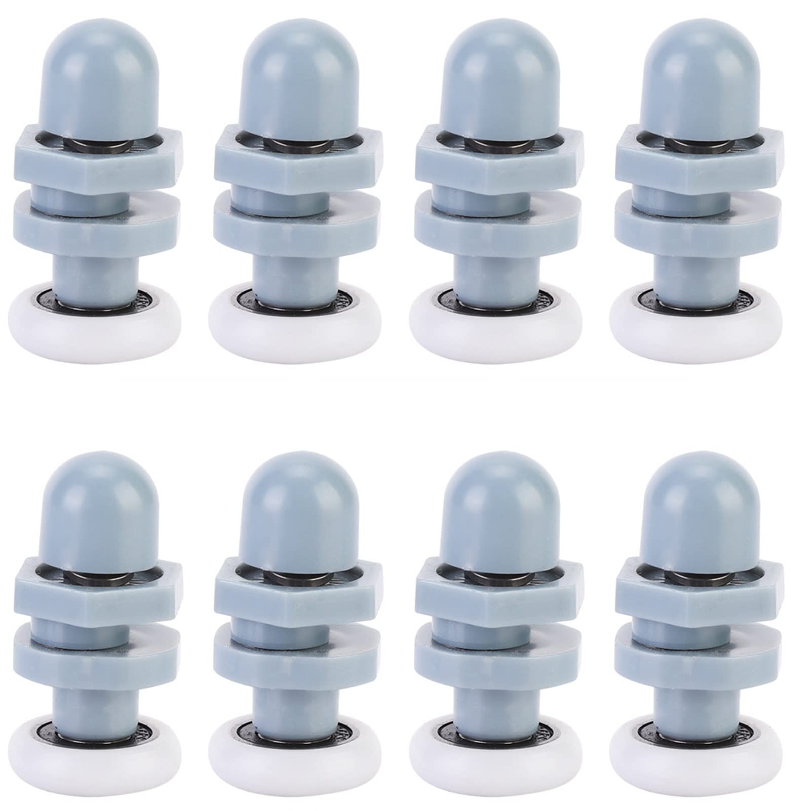 Rolki do kabiny prysznicowej, części zamienne, kółka jezdne, 8 sztuk, trwałe tworzywo sztuczne, kółka do drzwi szklanych, okien, 20 mm