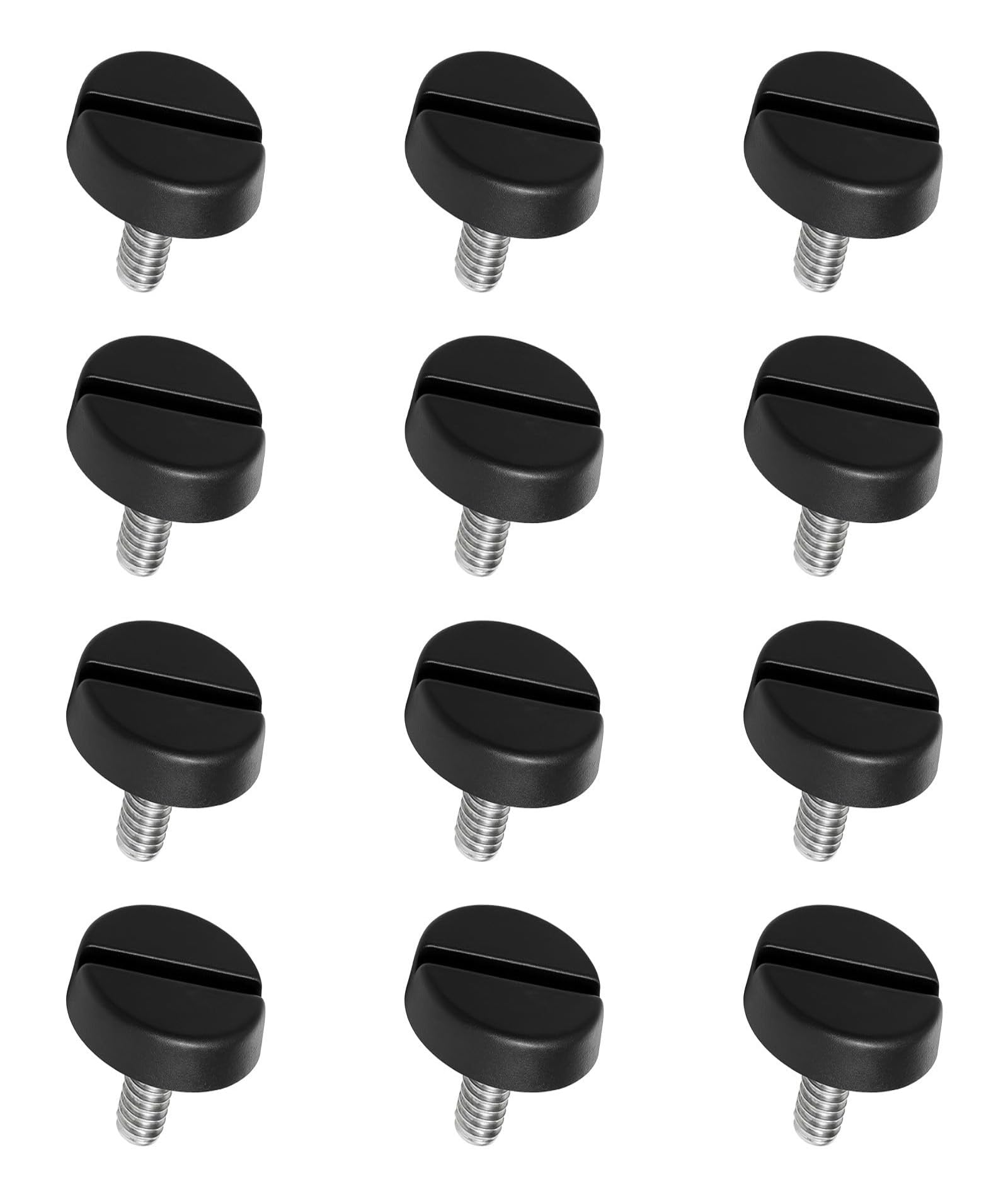 piercing 12 PCS Table Height Increaser, Table Legs, Chair Height Increaser M6 Screw-in Adjustable Furniture Levelers (Black)-image-8