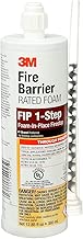 3M Fire Barrier Rated Foam FIP 1-Step, Maroon, 12.85 fl oz Cartridge - coolthings.us