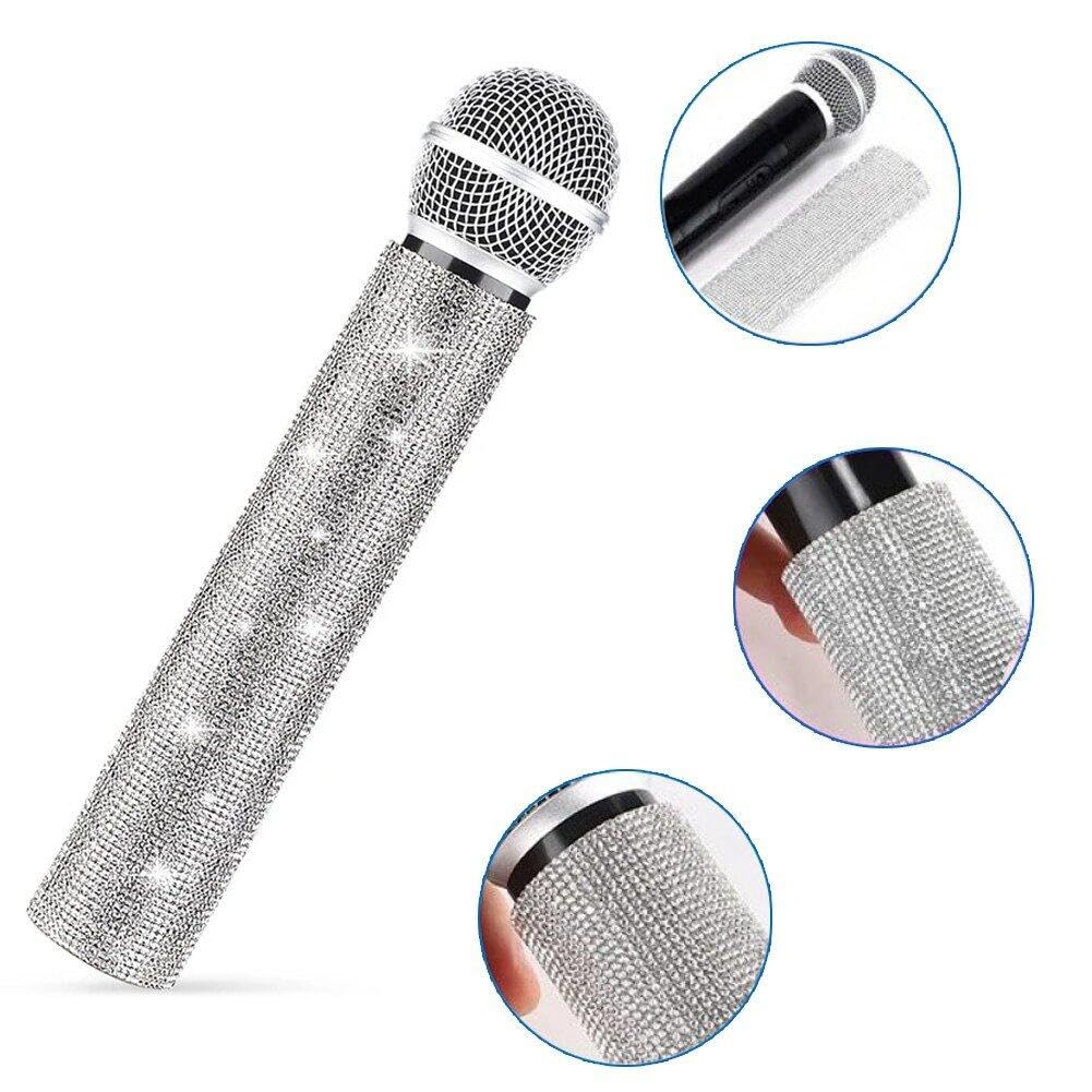 Amazon.co.jp: マイクハンドルカバー キラキラ輝くラインストーン