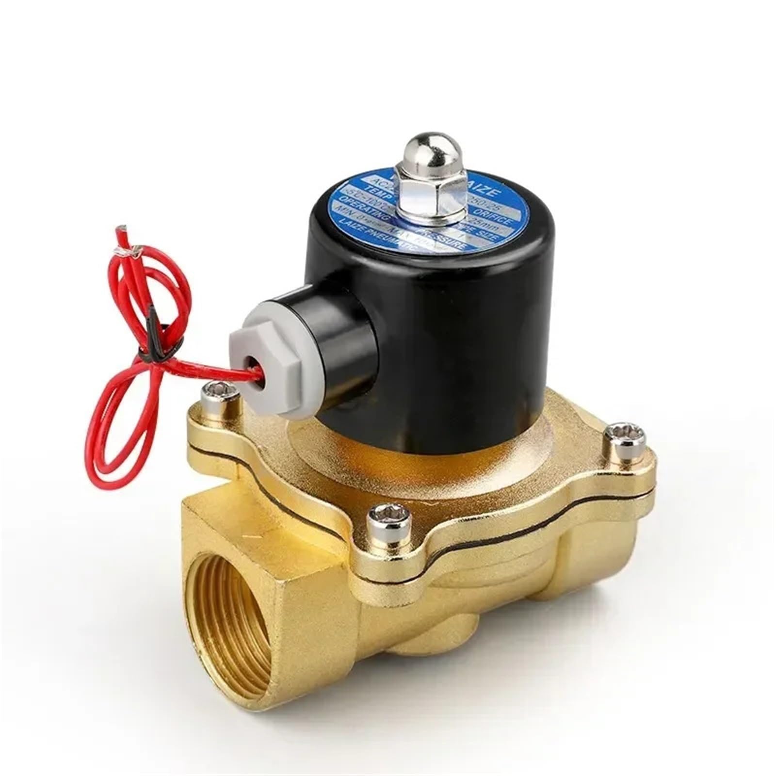 Electroválvula neumática DN8/10/15 Normalmente Cerrada for Agua, Aceite y Aire, 24 V, 110 V y 220 V | Valve(DN15,24V)