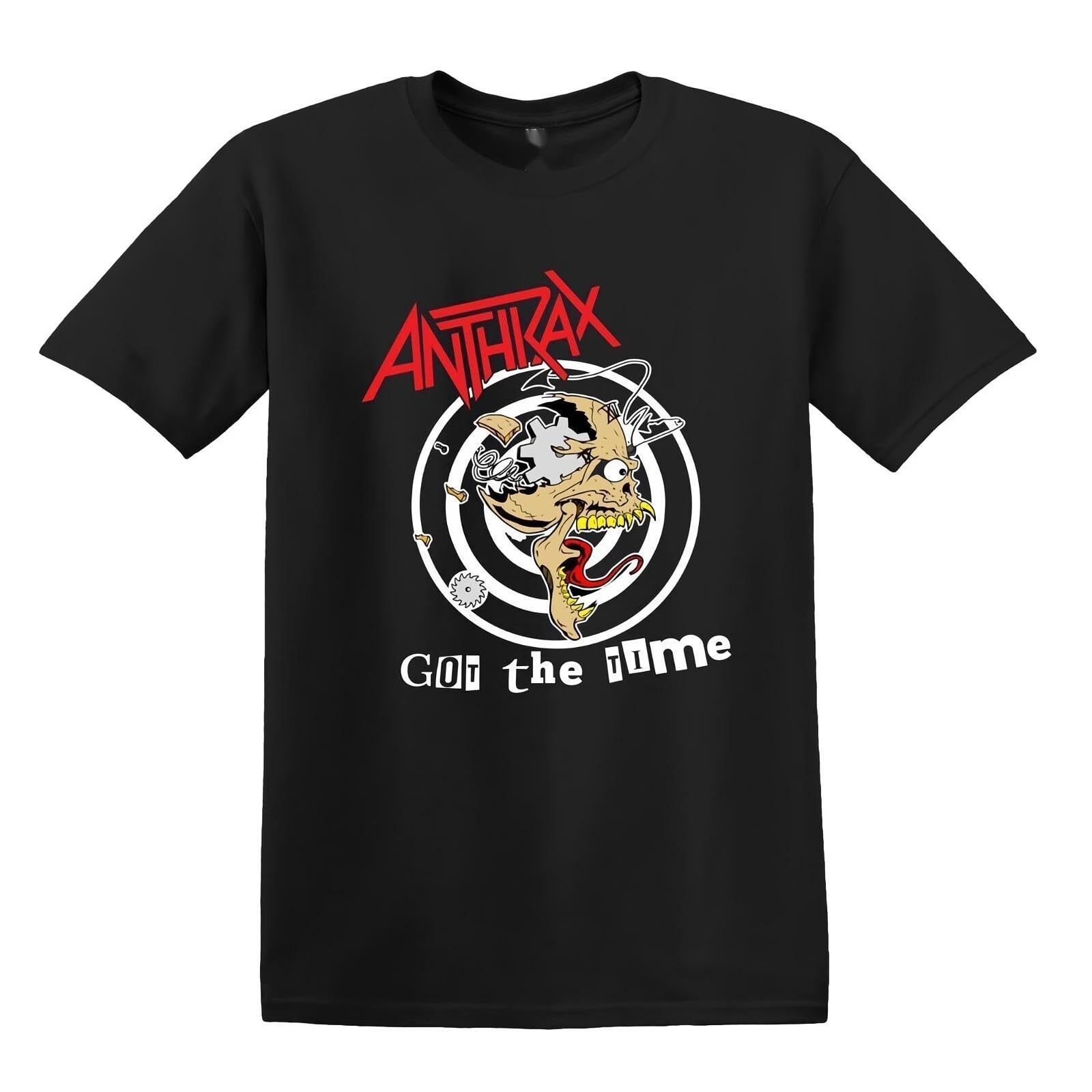 Anthrax Got The Time Heavy Metal Rock Band Tee Unisex Cotton T-Shirt S-3XL Black
