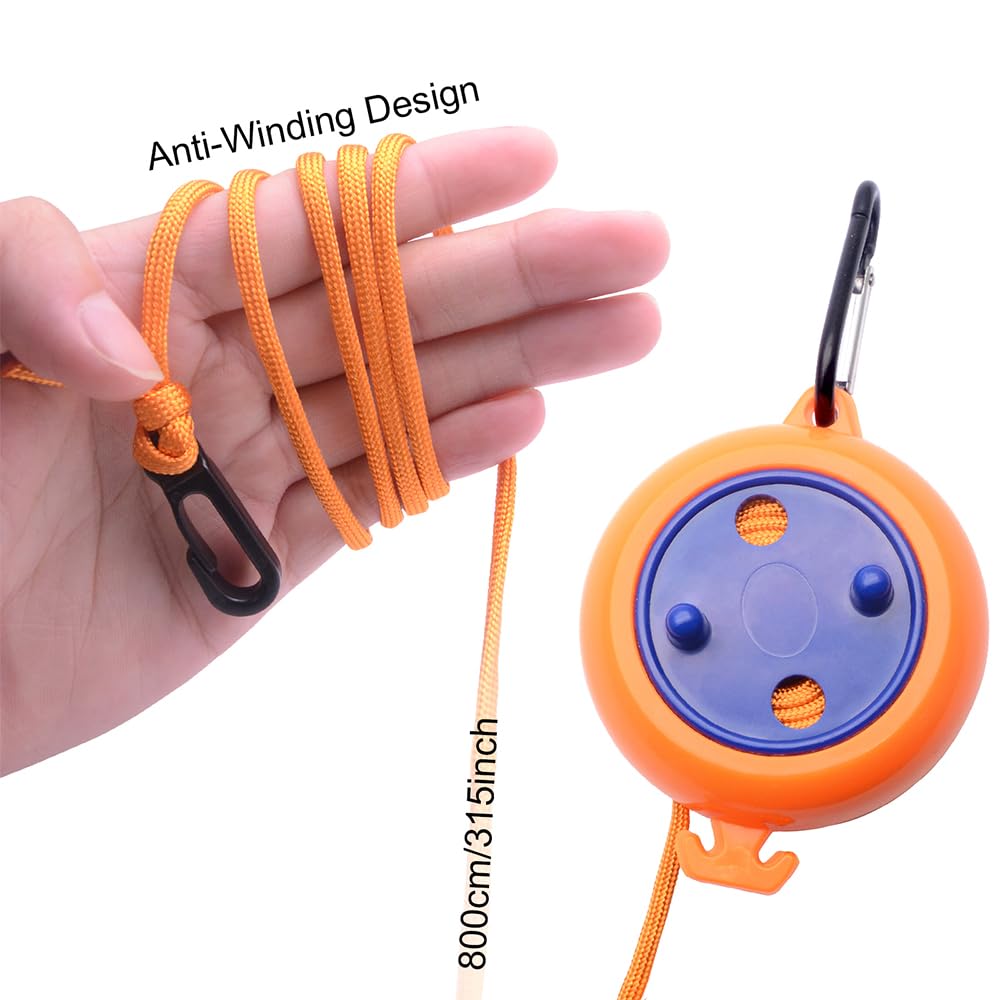 Portable Travel Clothesline Cord Kit, Adjustable 26ft Camping Clothes line, Laundry Drying Rope for Hotel Trip, Cruise, Outdoor/Indoor, with 10 Stoppers, 20 Windproof Clothespins,1 Storage Bag