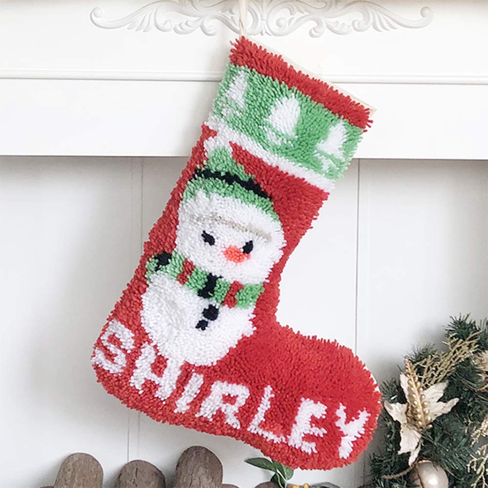 Beyond Your Thoughts Latch Hook Kits Diy Christmas Stockings With Pattern Printed Shaggy Decoration Christmas Ornament Bag For Family Christmas Snowman Buy Online In Antigua And Barbuda At Antigua Desertcart Com Productid 154175913