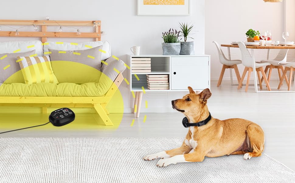 Indoor Pet Barrier for Dog:Home Use Wireless Dog Barrier, Electric Pet Gate, Establish Restricted Area, with Beep/Static Training Collar for Medium to Large Dogs, 1 Dog Kit Indoor Pet Barrier for Dog:Home Use Wireless Dog Barrier, Electric Pet Gate, Establish Restricted Area, with Beep/Static Training Collar for Medium to Large Dogs, 1 Dog Kit