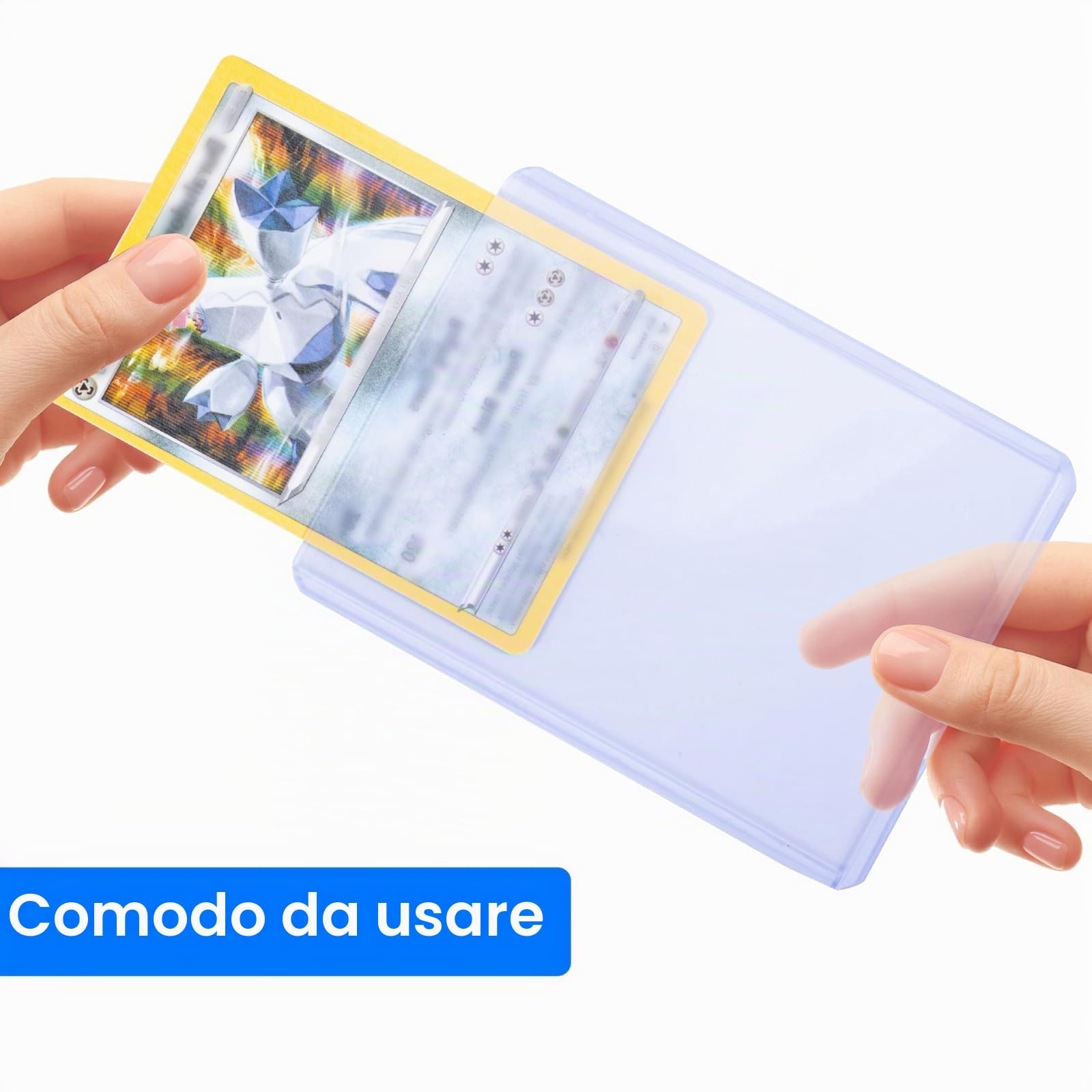Custodie per carte Set di 30 Custodie per Carte da Collezione Trasparente spessore regolare Card Protectors Adatte per carte sportive,carte collezionabili,MTG,Pokemon Magic