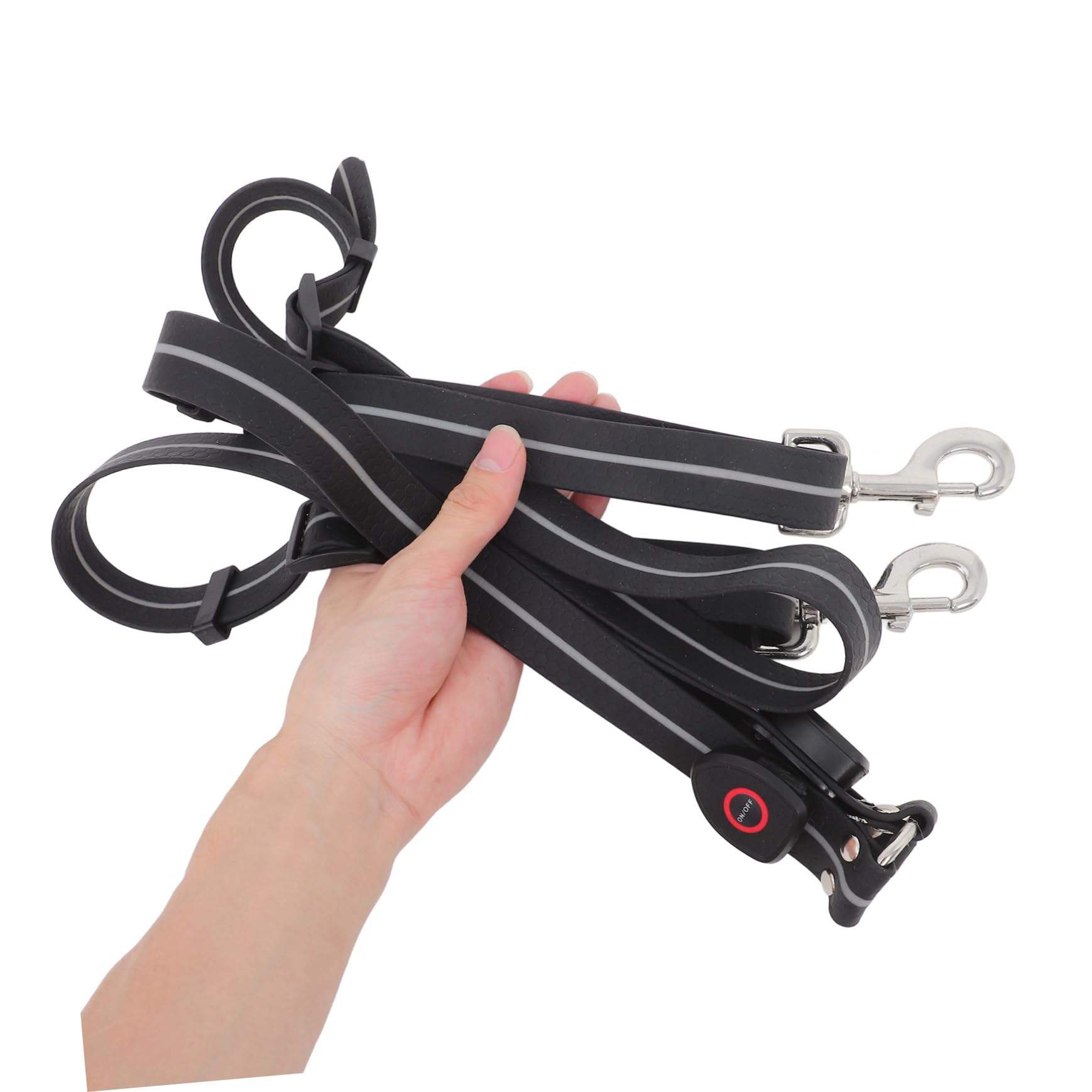 Cuerda de Tracción Ajustable para Caballo LED Recargable Negro | Pu, Carcasa Abs Smd y Aleación de Aluminio, Diseño, Accesorio para Aficionado Ecuestre Estilo Aleatorio