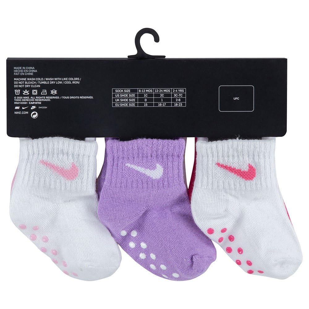NIKE Unisex Baby Pop Color 6pk Ankle Grippr Socken (1er Pack)