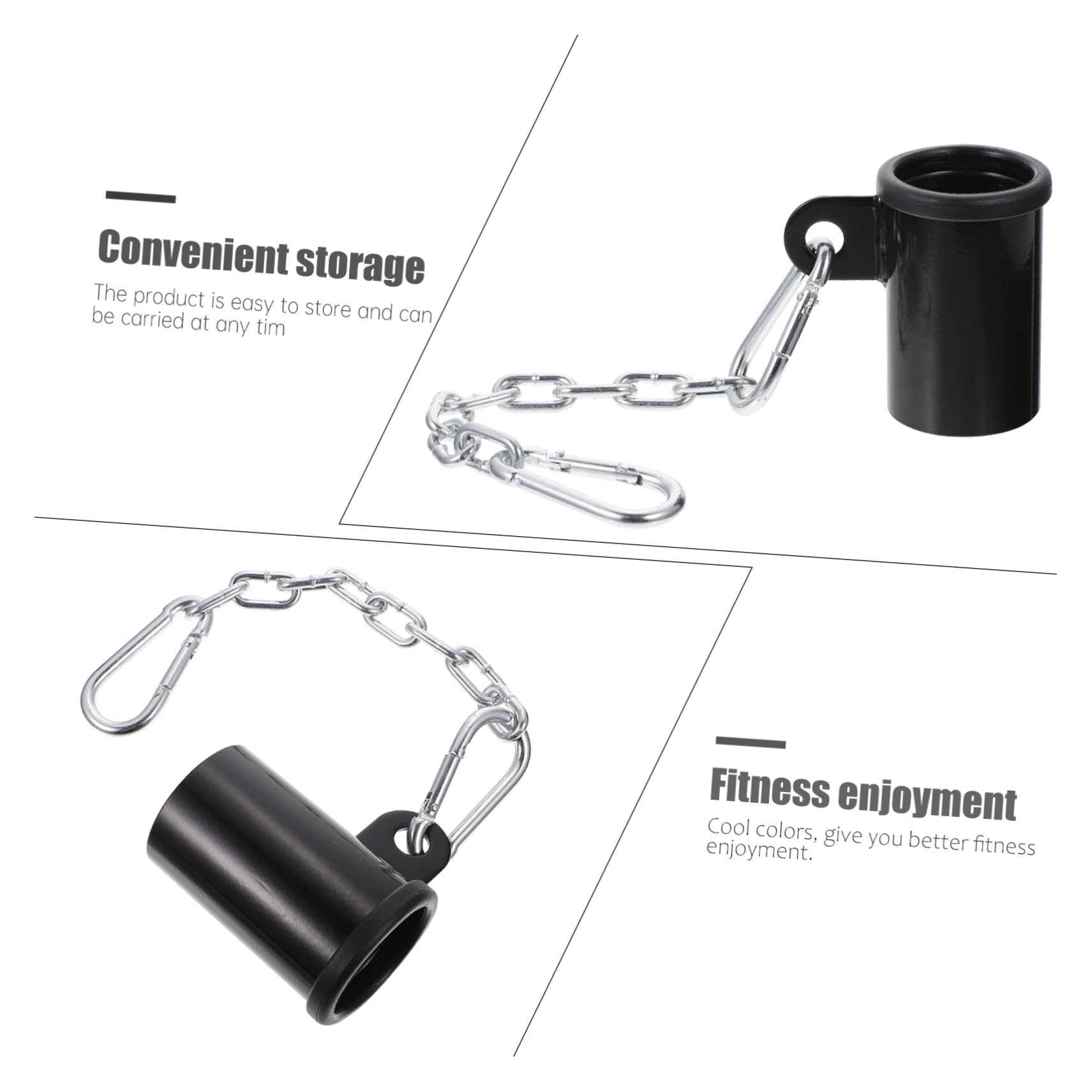 TOYANDONA T-förmige Stangenverbindung Hantelhülse aus Robustem Material für Rudergriffe Sitztraining und Latzug Zubehör Heimfitness Krafttraining