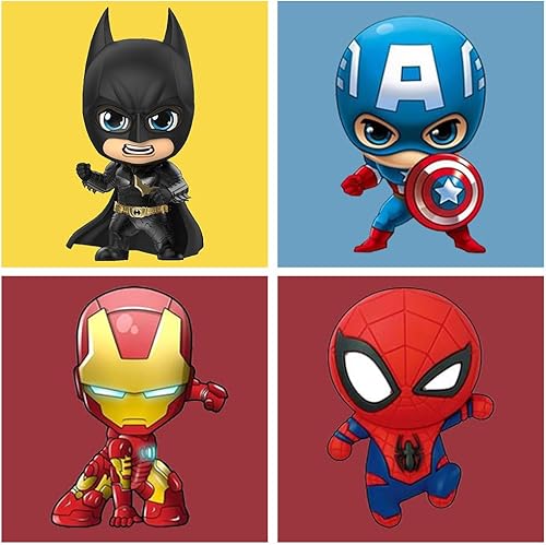 Miniatura 1 de bleihum Paquete de 4 pinturas por números para niños de 4 a 8 años, kits de pintura de dibujos animados por números para principiantes, pintura al