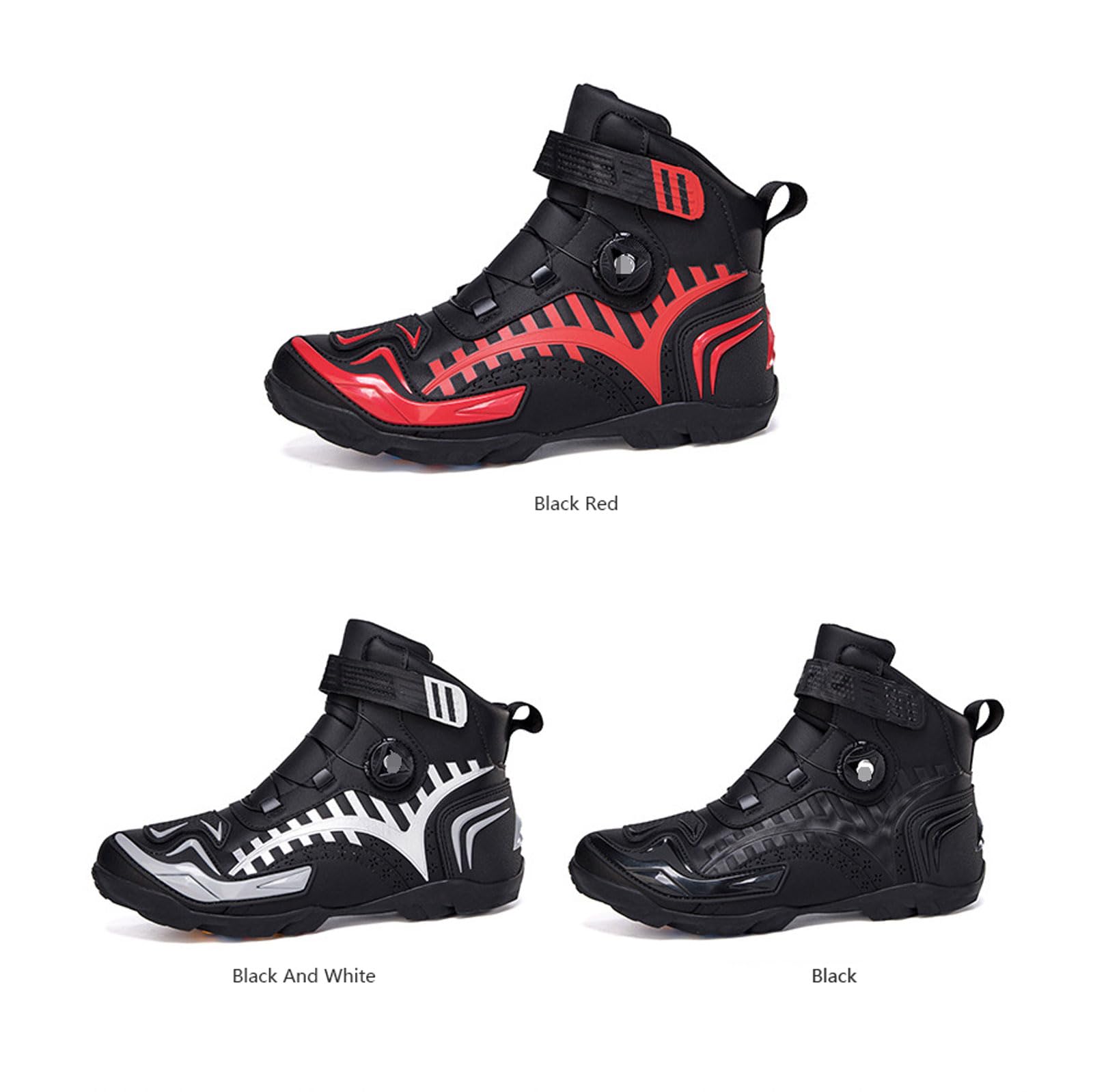 Bota De Turismo Impermeable Botas para Moto Hombre Antideslizantes Zapatos De Moto Reforzados con Soporte El Tobillo Antideslizantes AnticolisióN Adulto