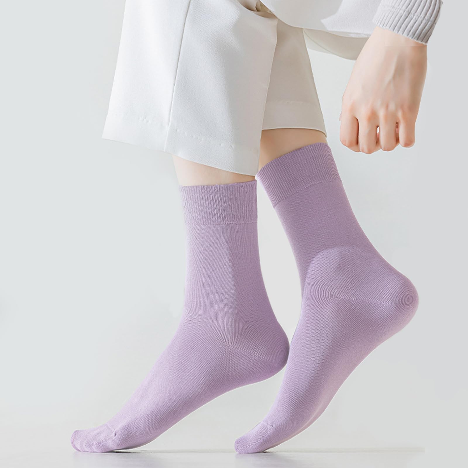 Wamicu Calzini Uomo E Donna, 5 Paia Calzini Donna Cotone, Ottima Qualità Di Cotone Calzini Unisex, Confortevoli E Traspirante Calze Running