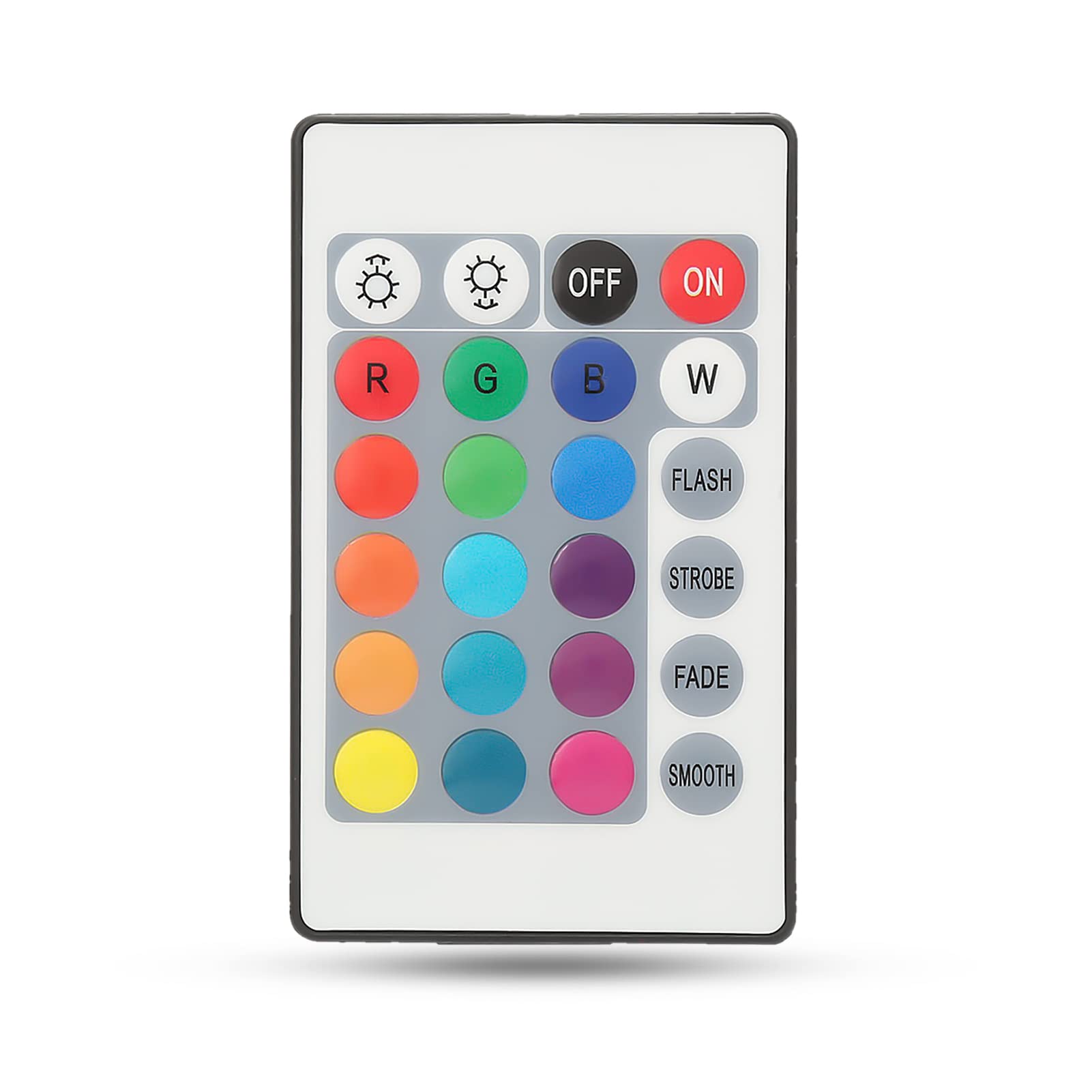 DONN LED Strips with Remote Controller, Led Light Remote Replacement Portable LED Controller 24 Key Stable Performance Advanced Control Chips for Various Lamps(Cable Length 0.5 Meters)