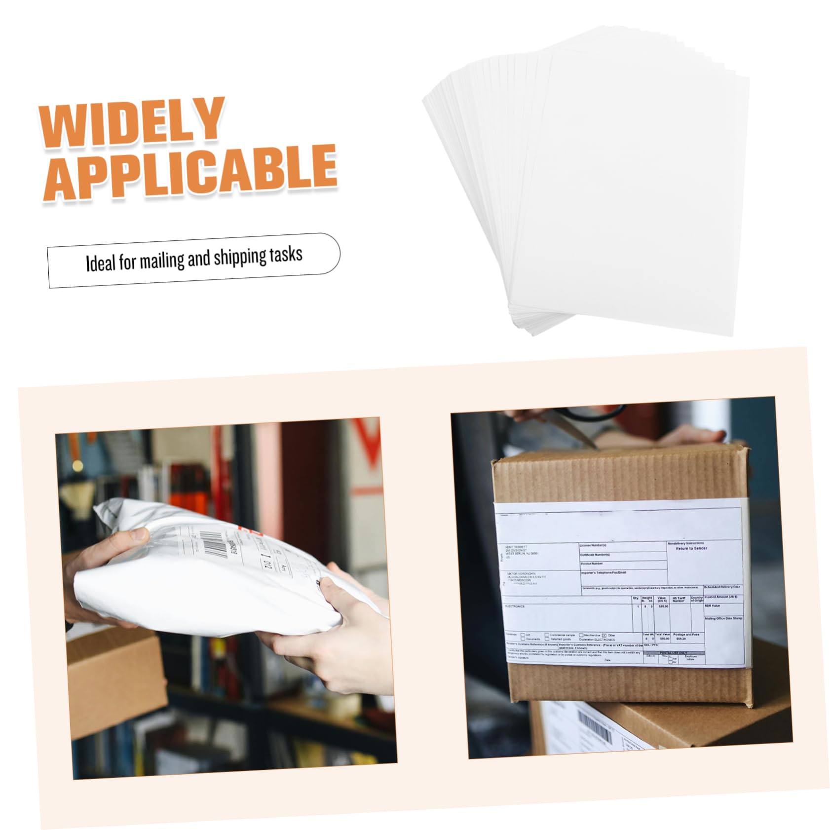 Papier Étiquette Mat Auto-adhésif A4, 100 Feuilles Blanches