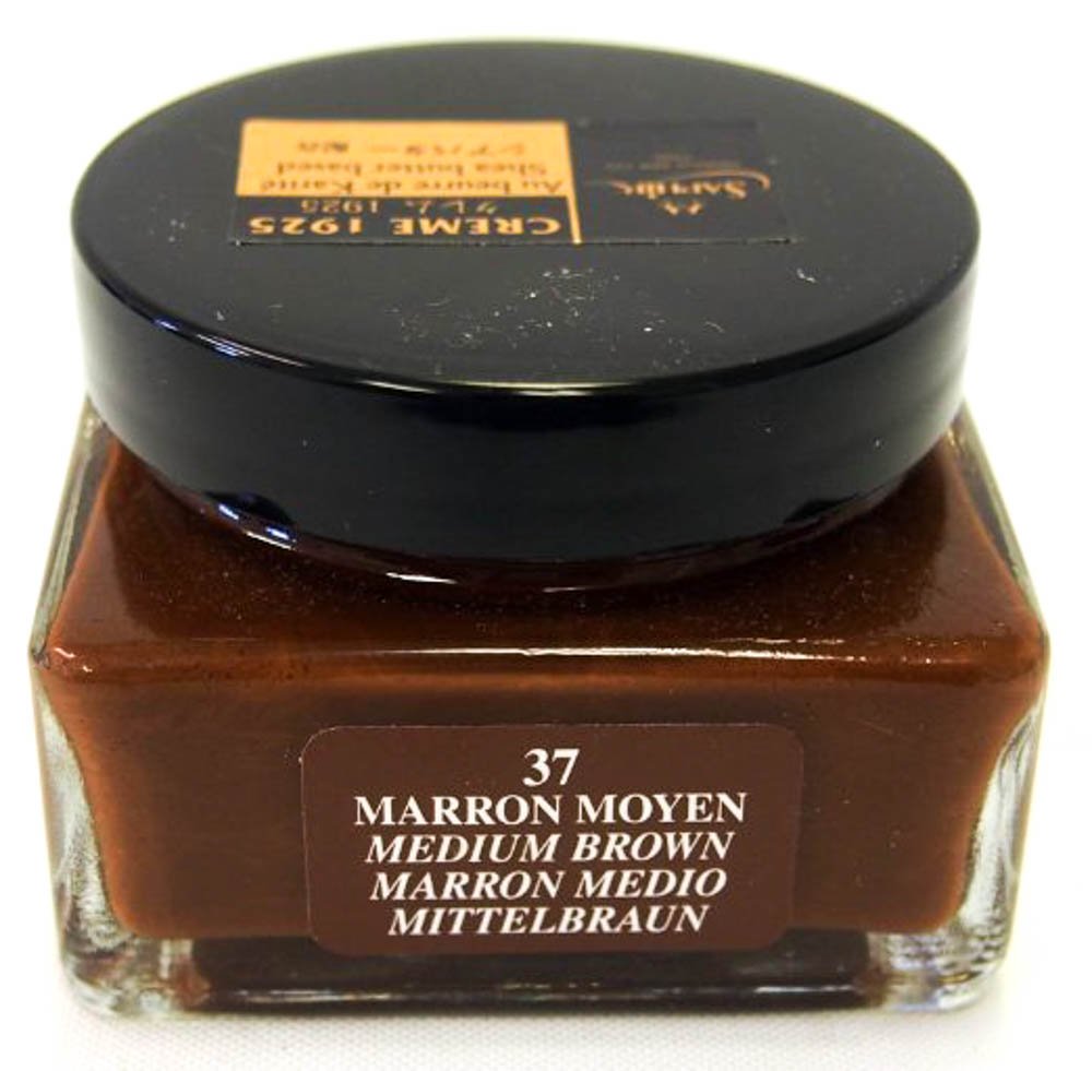 Saphir Medaille d'Or Pommadier Cream 75ml – Natural Cream Leather Shoe Polish, Leather Conditioner for Boots, Handbags