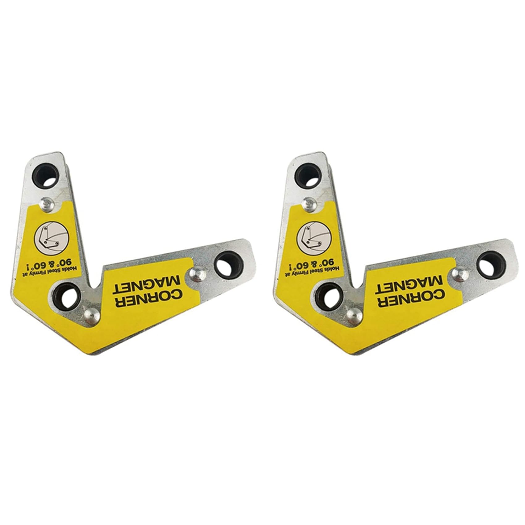 Jnchdghwa As Shown 2X Welding Fixer 60/90/120°Degree Multi-Angle Magnet Weld Positioner Ferrite Auxiliary Locator Welding Positioner