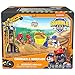 Rubble & Crew, Charger & Wheeler Action Figures, with Kinetic Build-It Sand & 2 Building Tools, PAW Patrol Kids Toys for Boys & Girls Ages 3 and Up