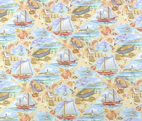 Melody Jane Dollhouse 'at The Beach' Miniature Print 1:12 Scale Seaside Scene Wallpaper