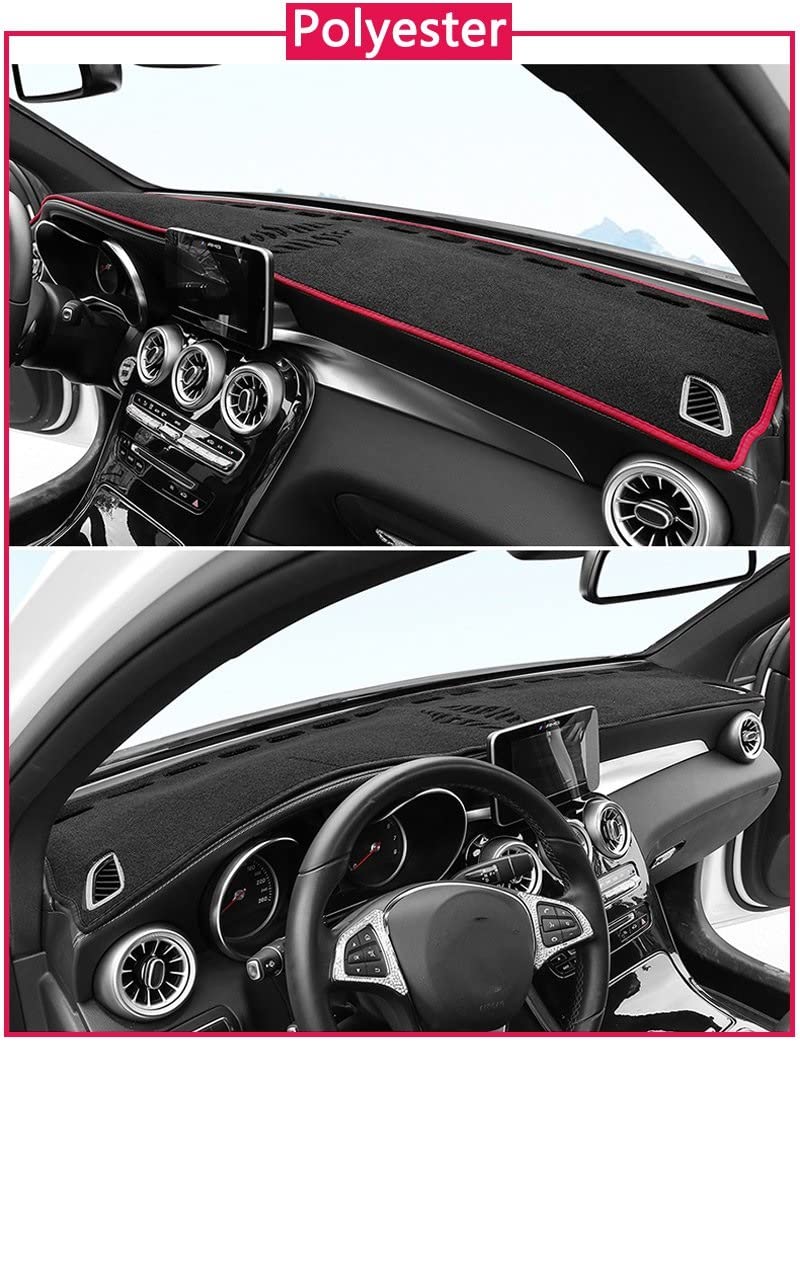 Tapis De Tableau De Bord Antidérapant Pour Kia Forte Koup / Cerato 2009-2013 - Protection Anti-UV Et Anti-Reflet Noir Mat