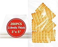 Vista 10 de 100 bolsas de celofán autosellantes de 4 x 6 pulgadas, bolsas transparentes para galletas, bolsa de celofán resellable para embalaje de regalos