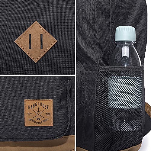 Mochila Hang Loose + Estojo Roots Original Preta