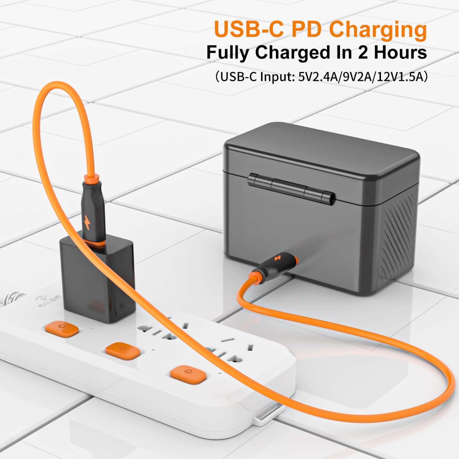 ZGCINE PS-OM1 ładowarka do kamery sportowej, akumulator Osmo Action 3/4/5 Pro/6/360 6400 mAh, ładowarka z funkcją powerbanku, Dual Slot, szybkie ładowanie, USB-C PD Fast Charge, przechowywanie kart TF