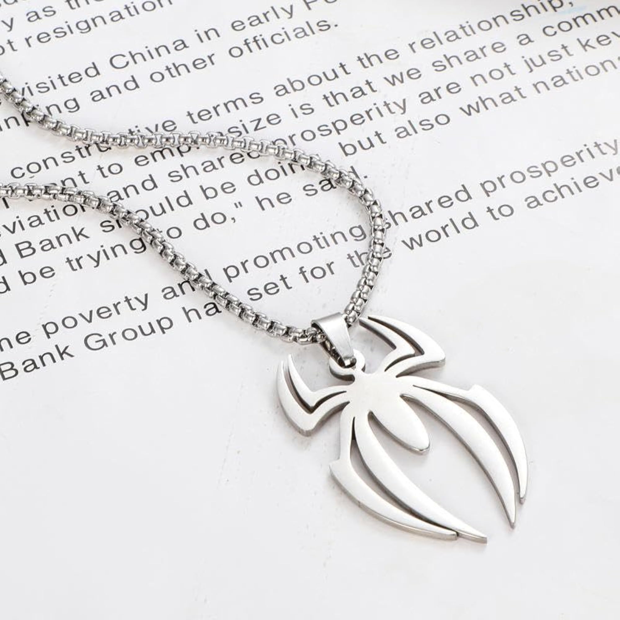 Men's Stylish Silver Chain with Stainless Steel Pendant Locket