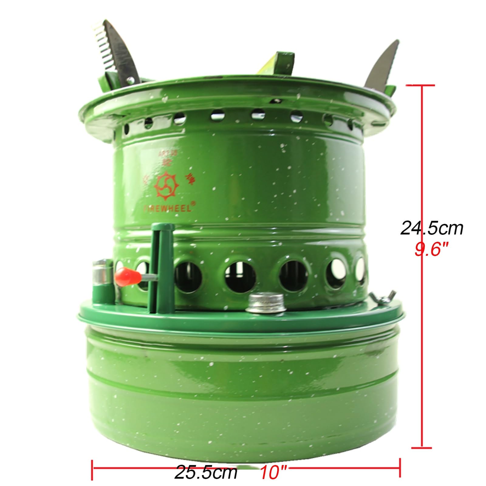 Estufa de parafina para exteriores, calentador de queroseno portátil de 16 mechas con rejilla abierta y cerrable, ideal para camping, apto para 5-6 personas, dura hasta 10 horas
