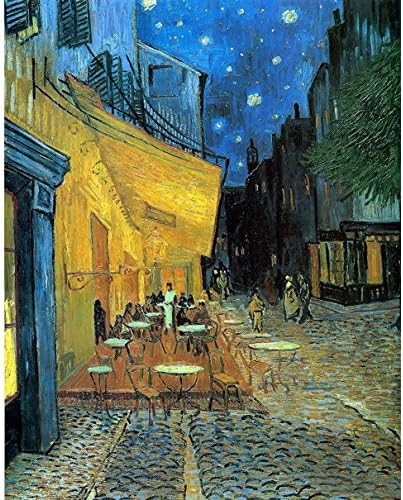Amazon Co Jp Wieco Art ポスター ゴッホ 夜のカフェテラス 印象派油絵 高精細ジークレープリント画 寝室装飾用絵画 フレーム無し絵画 リビングの装飾用絵画 壁掛け絵画 壁用絵画 玄関装飾用絵画 モダンでシンプルな装飾用絵画 工芸画 インテリア装飾壁用絵画 木枠