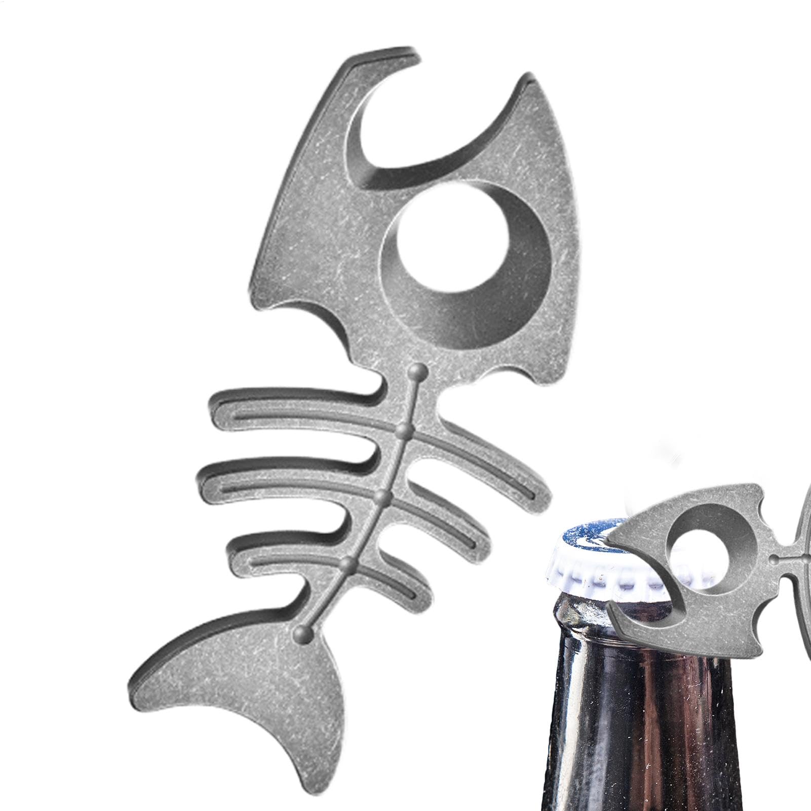 Décapsuleur porte-clés multifonction en alliage de titane, ouvre-bouteille de vin et bière