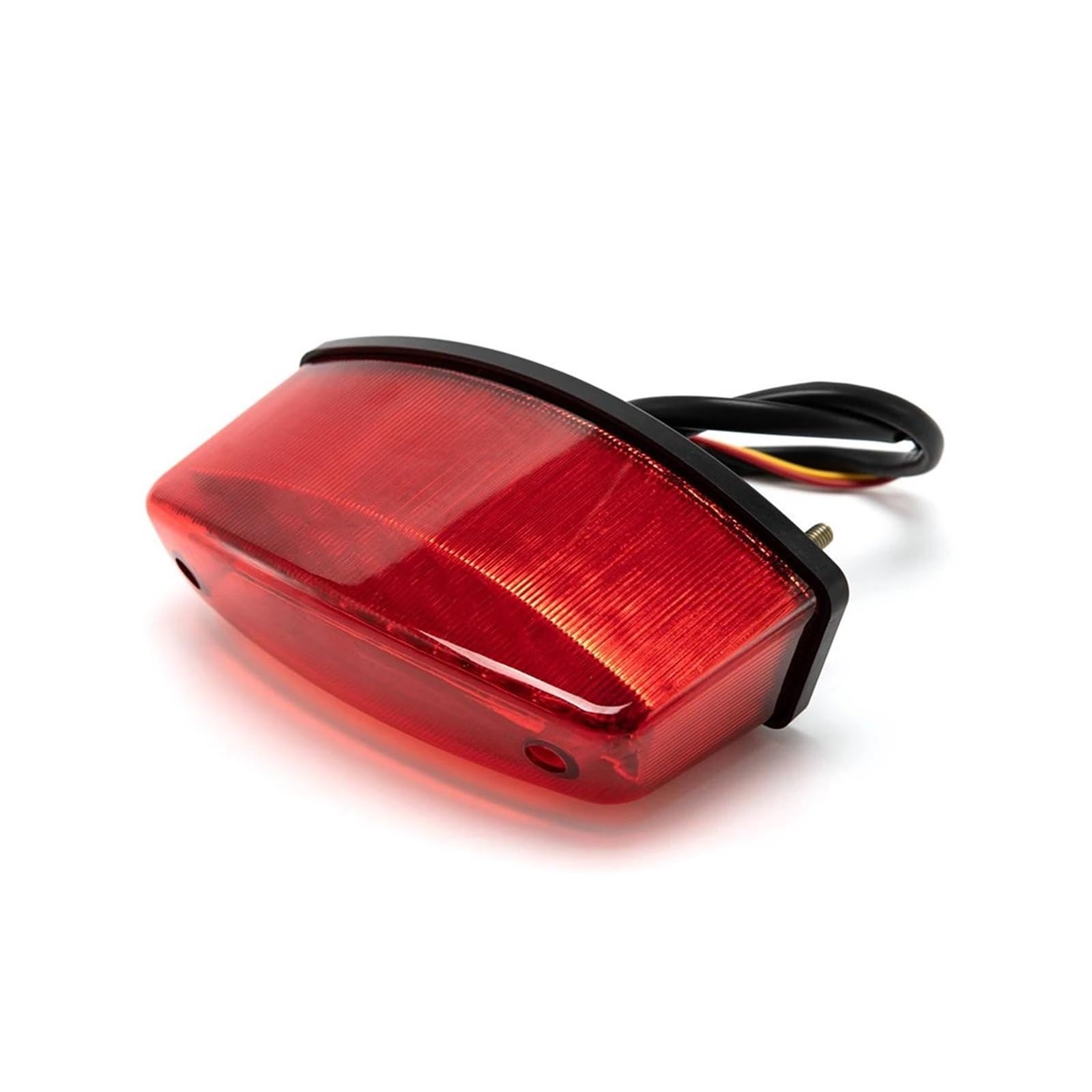 1 Pz Fanale Posteriore Per Moto Modificato Per Veicolo Elettrico A LED Parafango Di Avvertimento Freno Piccola Targa(ROSSO)