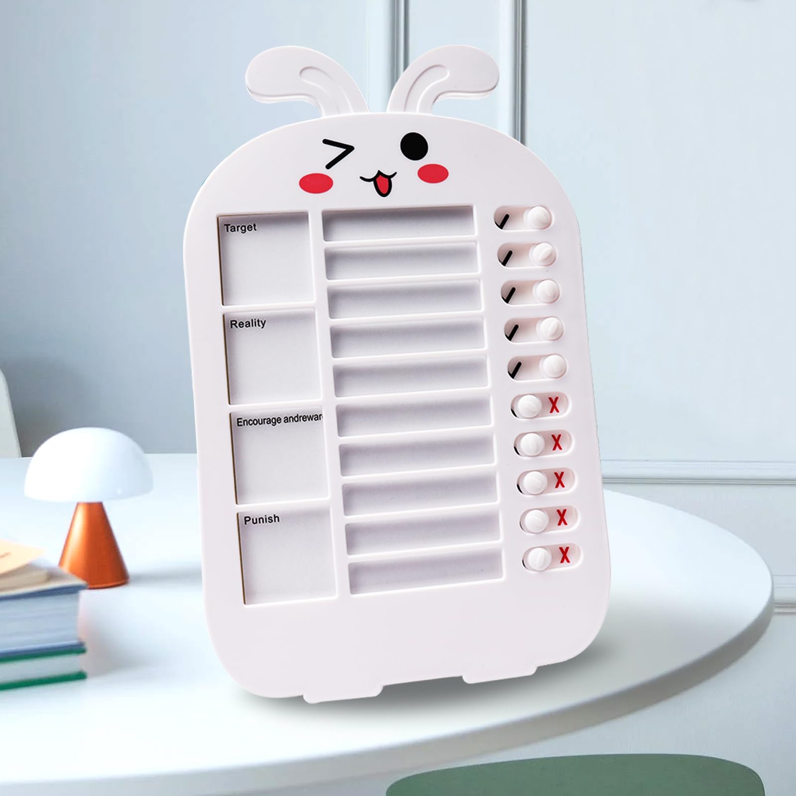 Photo 1 of Hhdatc Chore Chart Board for Kids, Daily and Weekly Planner for Adults, Plastic Checklist Board with Detachable Cardstock for Home Routine Planning 2 PACK