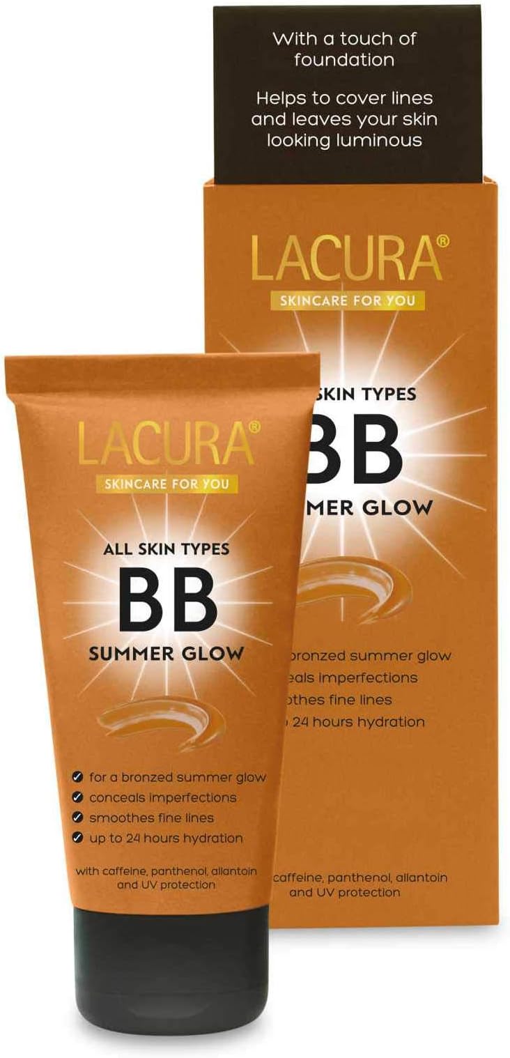 Lacura BB Cream Summer Glow Face Cream | SPF15 UVA UVB Protection | All Skin Types | 50ml