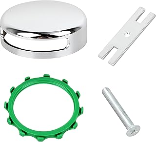 Chrome Plated Bathtub Overflow Drain Cover Kit,Snap-On Installation