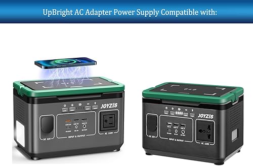 Miniatura 2 de UpBright Adaptador ACDC compatible con generador solar Joyzis 296Wh 300Wh 330W 80000mAh BR300 portátil Power Station Backup batería de iones de